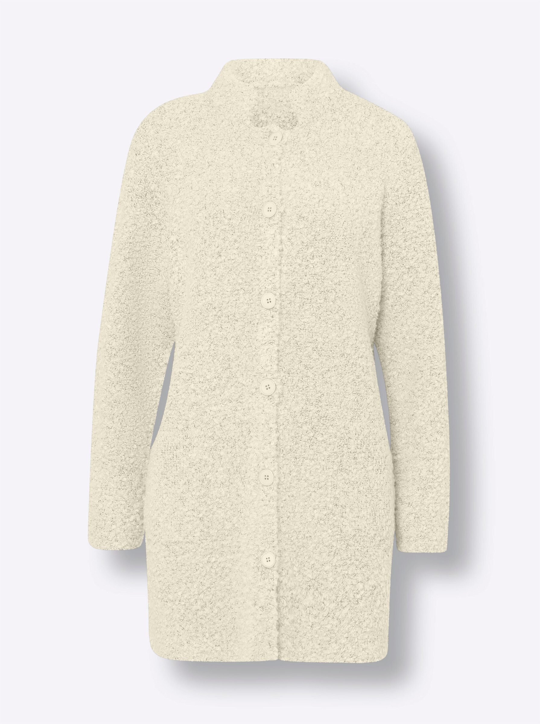 heine Strickjacke Strickjacke Langarm Bouclé