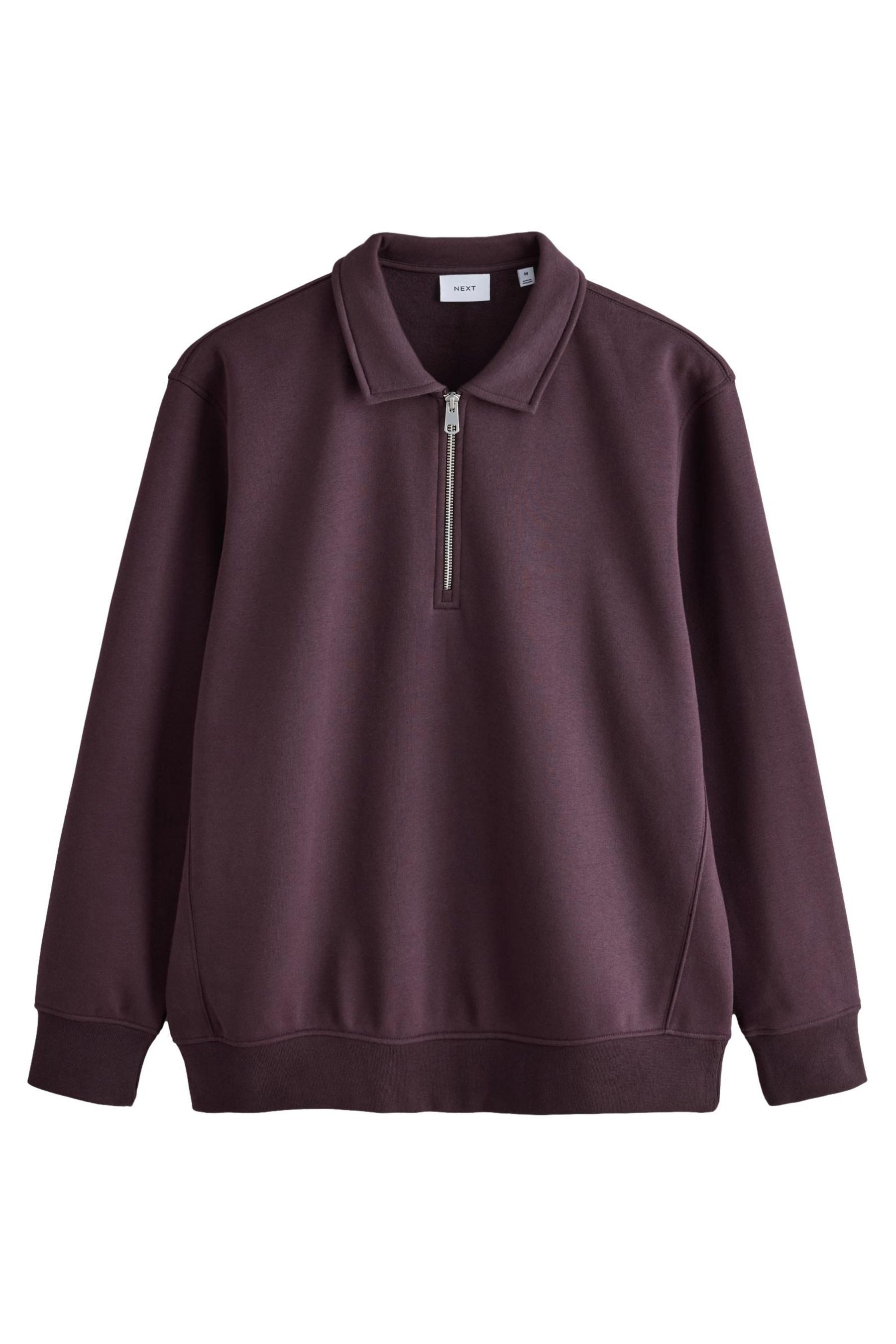Next Sweater Jersey-Polo-Sweatshirt mit RV-Ausschnitt (1-tlg)