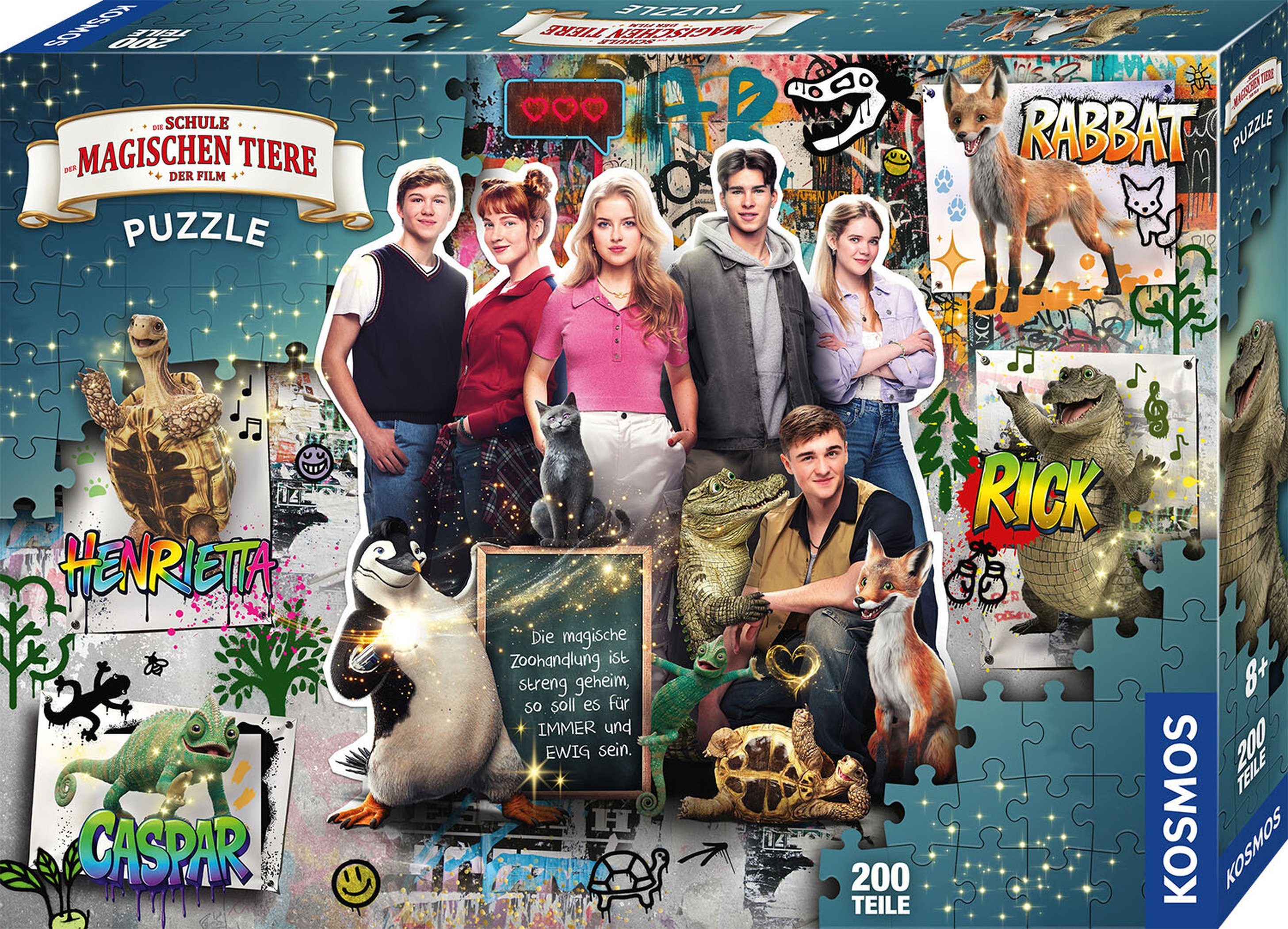 Kosmos Puzzle Schule magische Tiere Teamwort / ab 8 Jahren / 200 Teile, 200 Puzzleteile