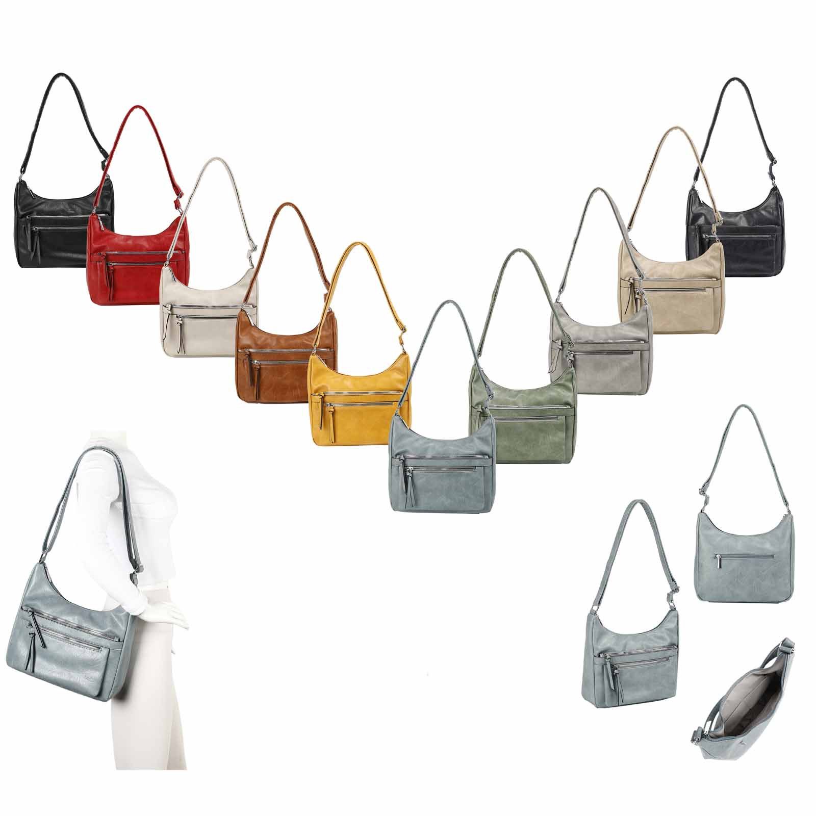 ITALYSHOP24 Schultertasche Damen Tasche Shopper Umhängetasche günstig online kaufen