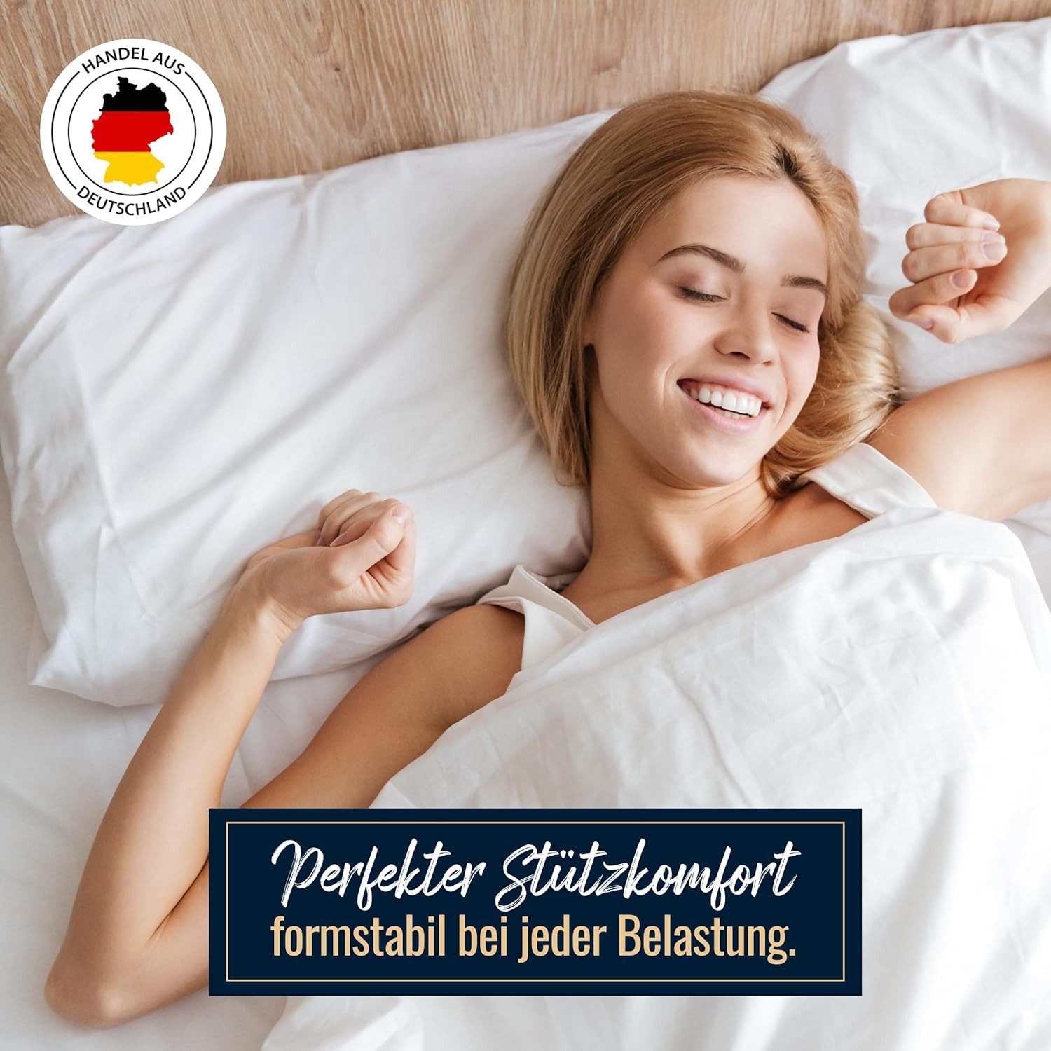 Sympathica Nackenstützkissen Sympathica Nackenstützkissen Stift- Latex Nackenkissen orthopädisch, Füllung: Latex, Bezug: 100% Baumwolle, Rückenschläfer, Seitenschläfer, Durch Höhenanpassung individuell anpassbar