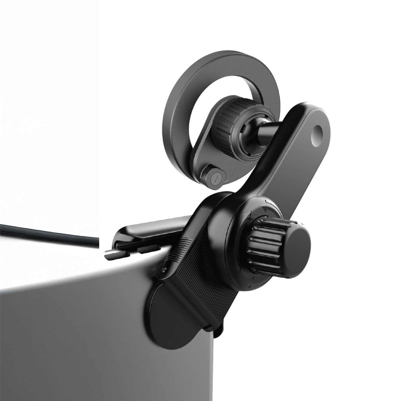 Mobile Origin Handy-Halterung Magnetische Autohalterung für die Ecke des Bildschirms Mobile Origin, (bis 6.8 Zoll, MagSafe-Kompatibilität, Platzsparende Display-Eckmontage)