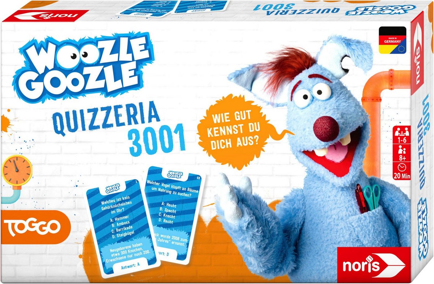 Noris Spiel Woozle Goozle, Quizzeria, Quizspiel, Made in Germany