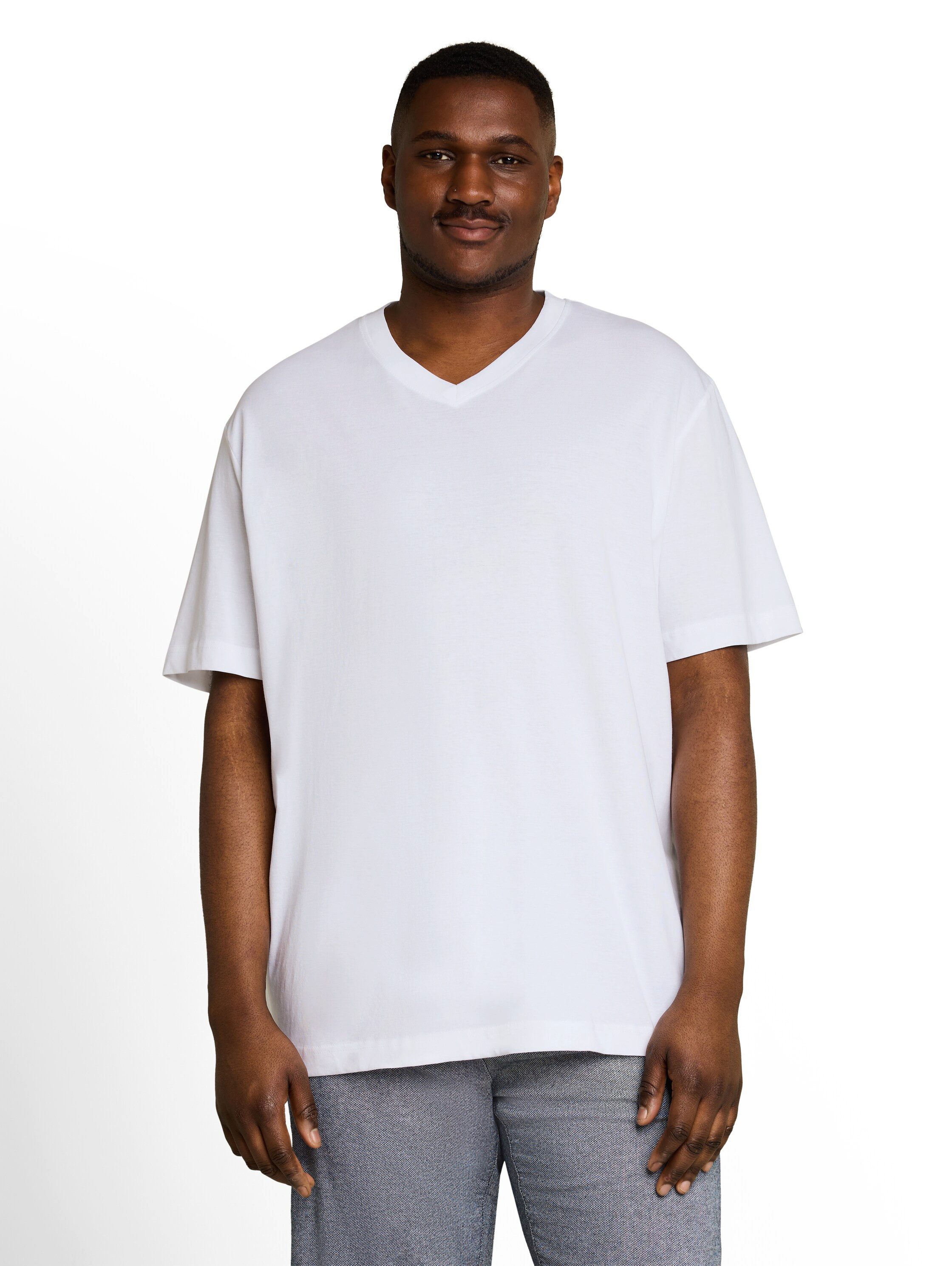 TOM TAILOR PLUS T-Shirt (Packung, 2er) im 2er Pack