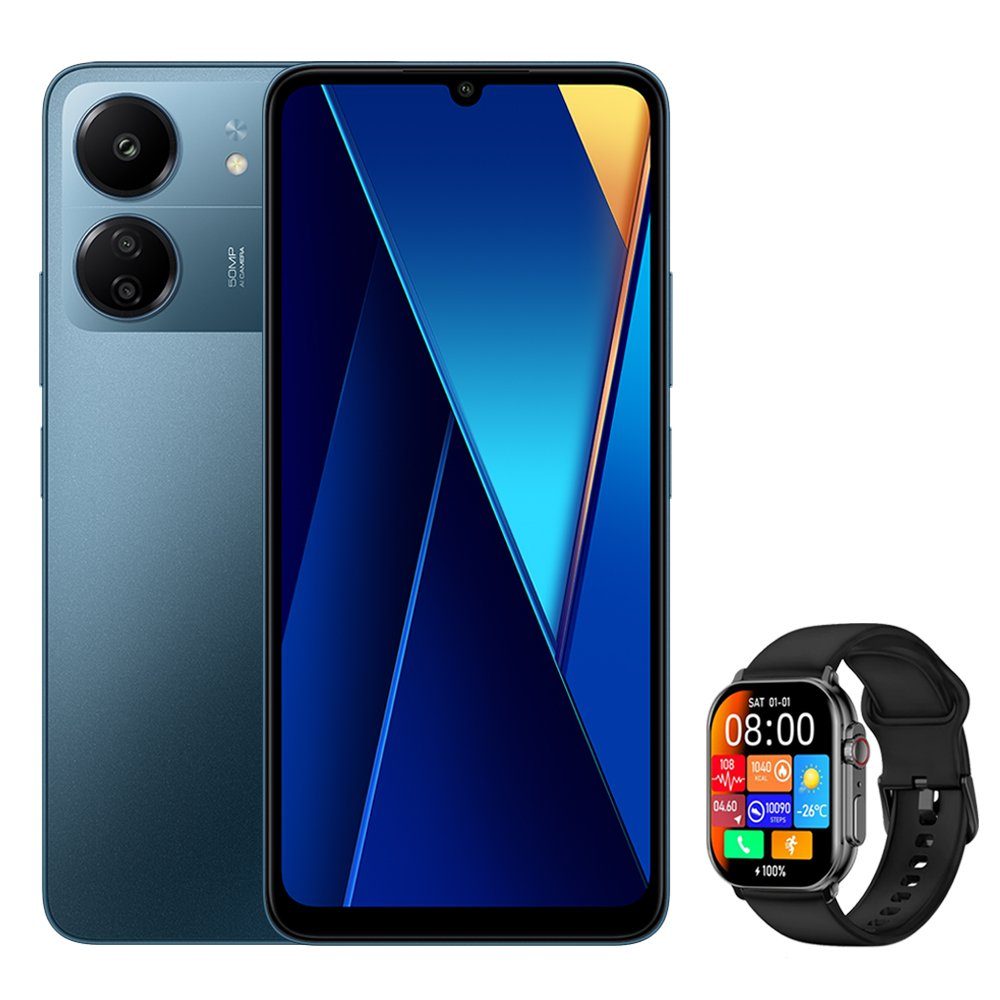 Xiaomi POCO C65 8+256GB Smartphone & Smart Watch Handy (6.74 Zoll, 256 GB Speicherplatz, 50 MP Kamera)