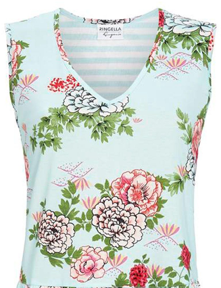 Ringella Nachthemd Blumendesign 'Spirit of Flower' 3261017, Himmelbl günstig online kaufen
