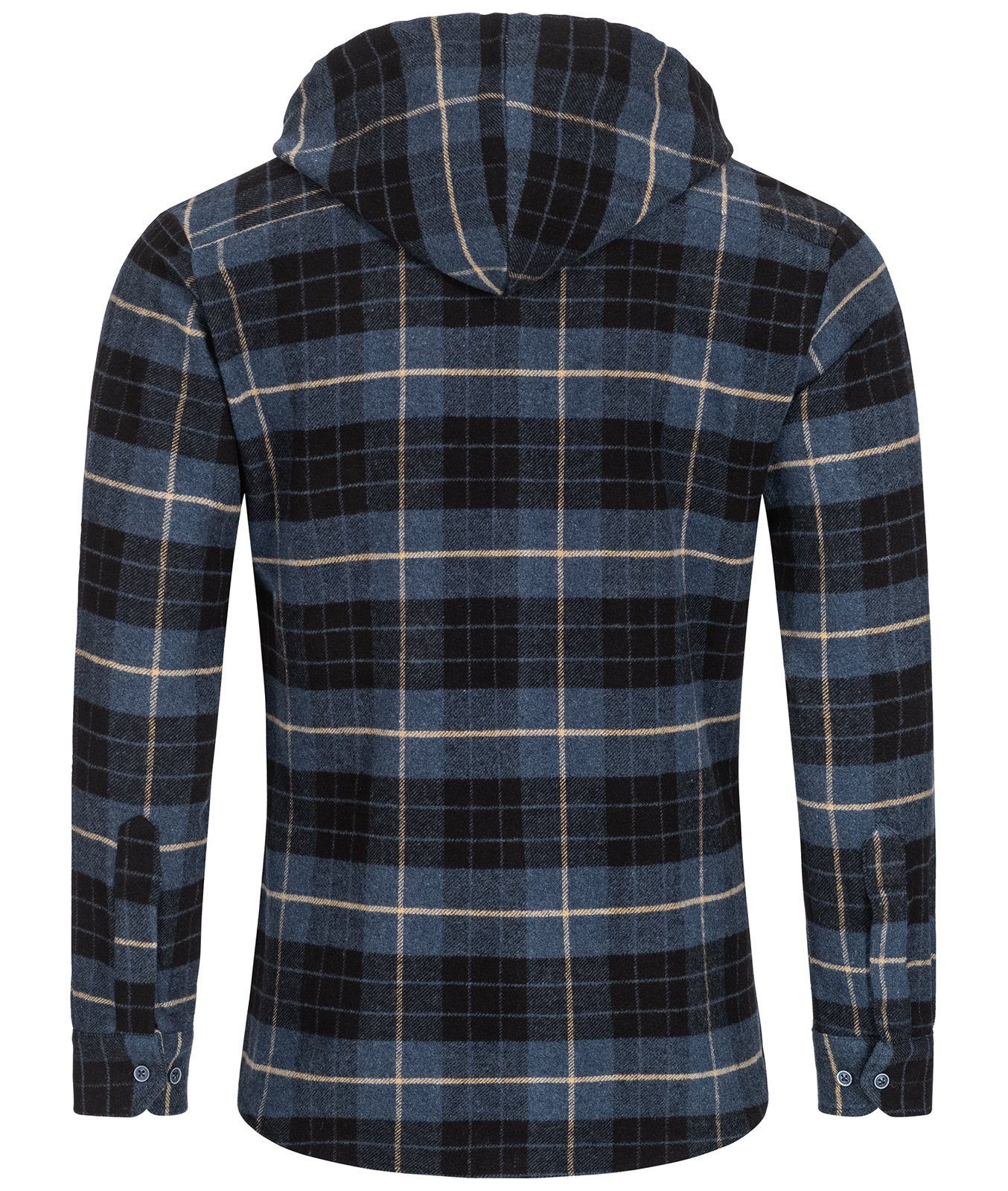 Rock Creek Flanellhemd Herren Hemd Flanellhemd mit Kapuze H-255