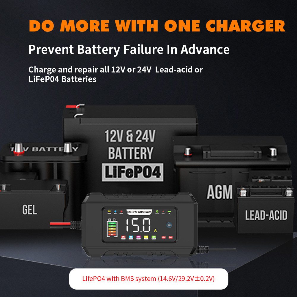 feinlux Autobatterie-Ladegerät