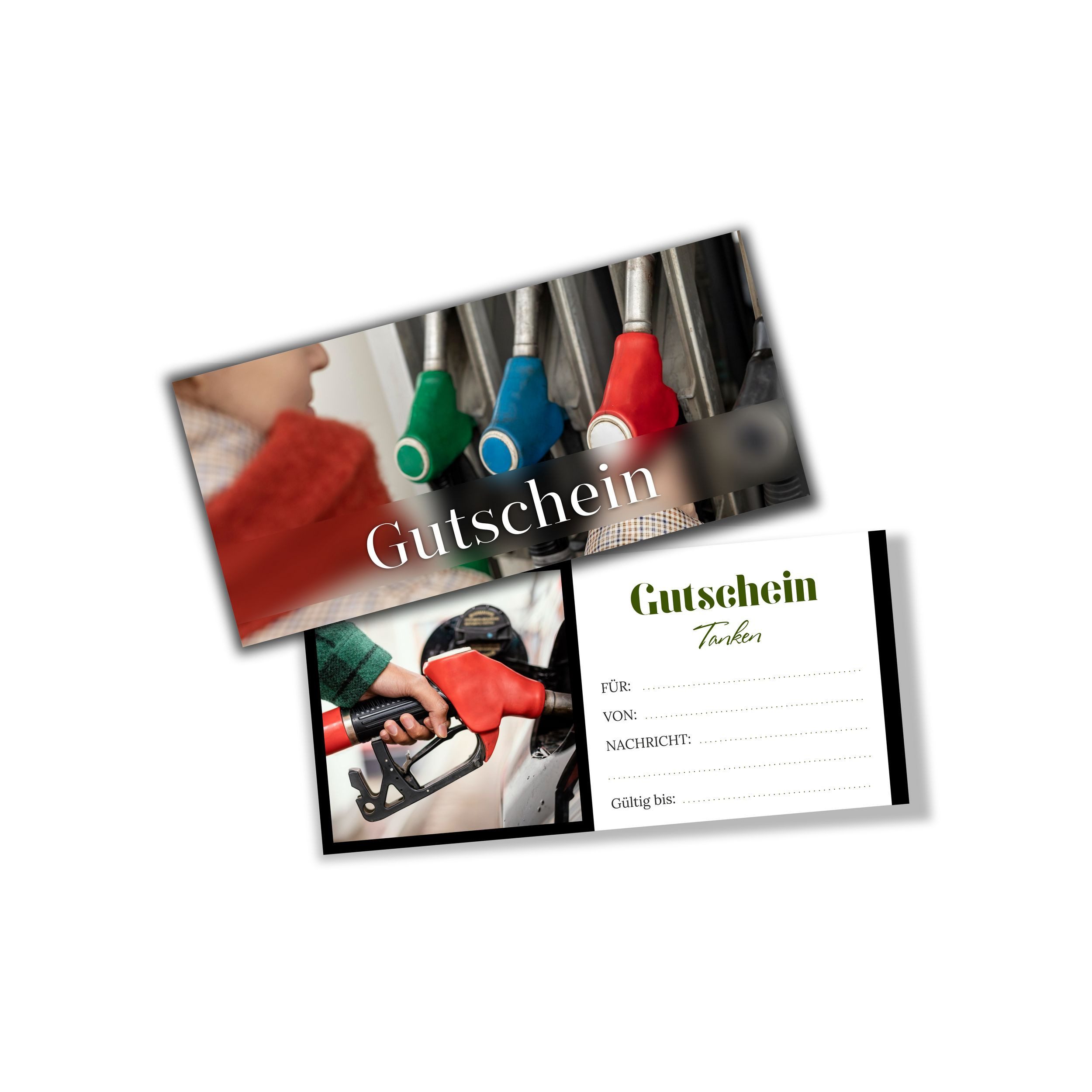 itenga Geschenkkarte itenga Geschenkgutschein Fotodesign mit Hülle - Motiv TANKEN Postkarte – Bild 2 von 4