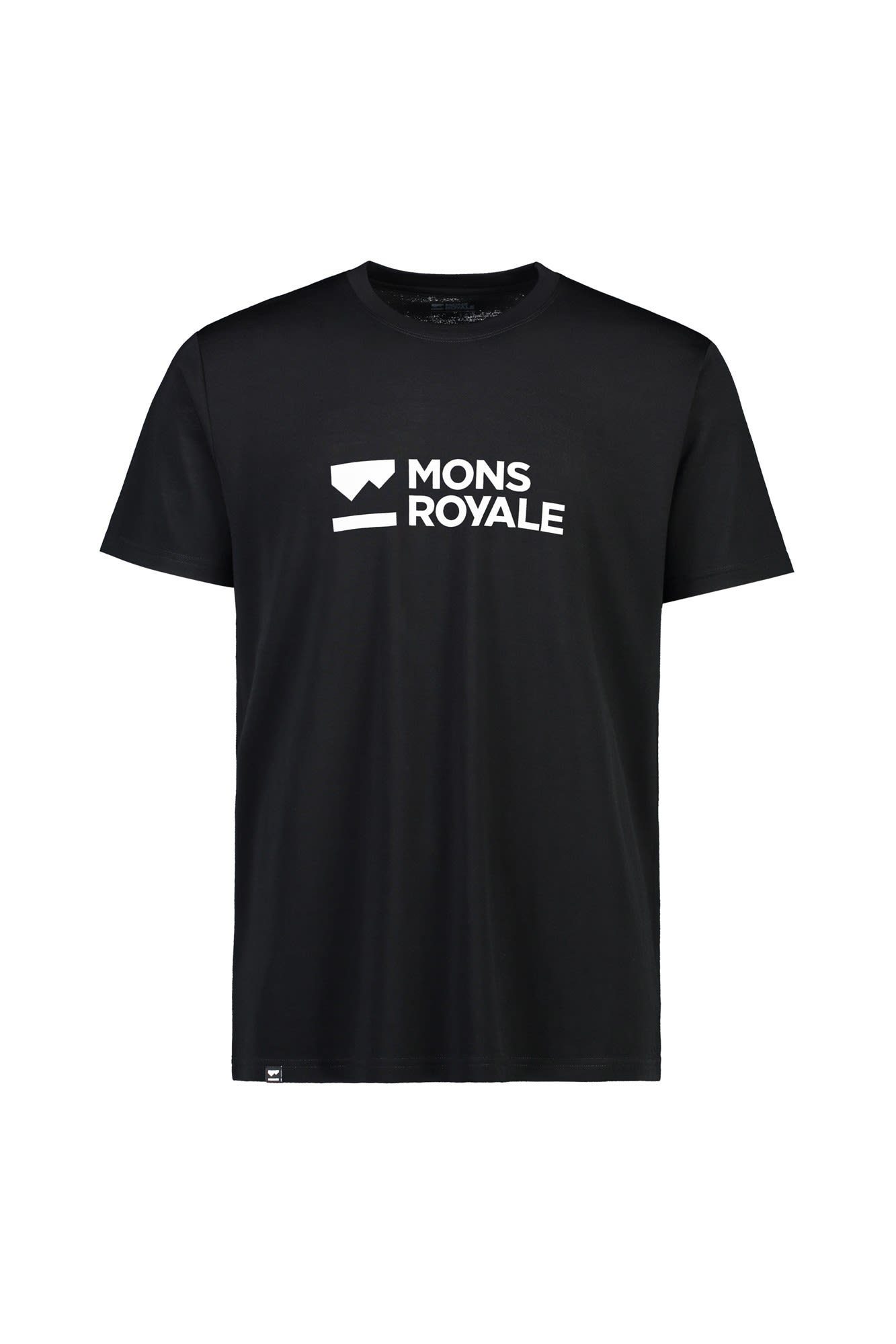 Royale Mons Herren Black Mons Royale Logo Kurzarm-Shirt - T-Shirt Icon M Mons T-shirt