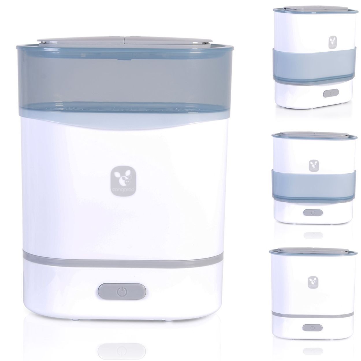 Cangaroo Dampfsterilisator Sterilisator, Flaschenwärmer, Dampfgarer 3 in 1, für 2 Flaschen, Messbecher