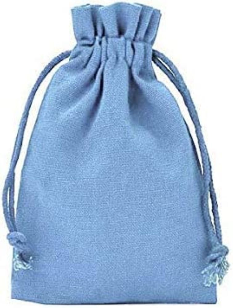 Aufbewahrungstasche 3 Baumwollsäckchen, Stoffbeutel, Geschenkbeutel - fliederblau -