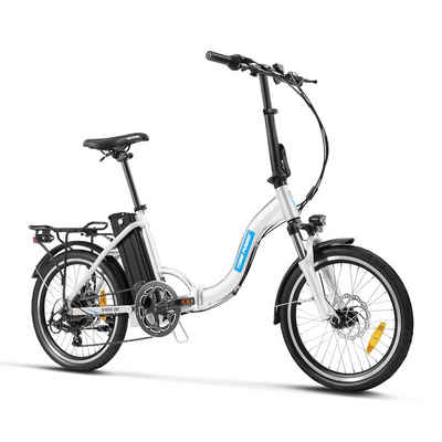 YOSE POWER E-Bike 20" E-Bike Faltrad Klapprad mit 13Ah Akku, 7 Gang SHIMANO, Kettenschaltung, Heckmotor, 481,00 Wh Akku