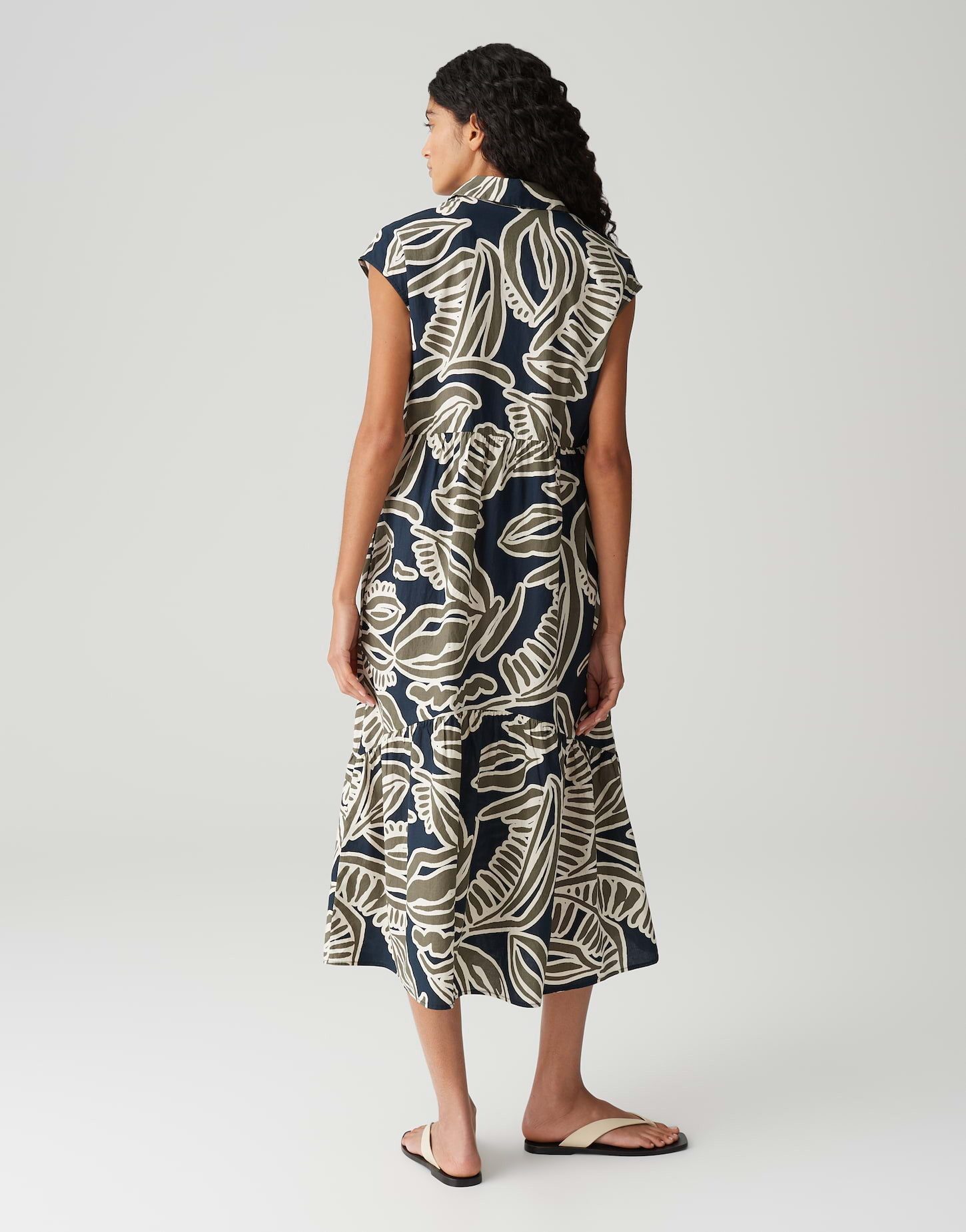 OPUS Sommerkleid WERISA TROPICAL A-Linie mit Volantstufen