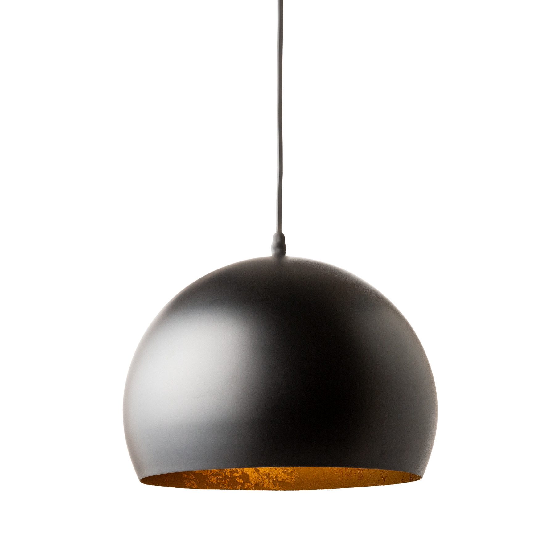 riess-ambiente Hängeleuchte BLACK GOLDEN BALL 30cm schwarz / gold, ohne Leu günstig online kaufen