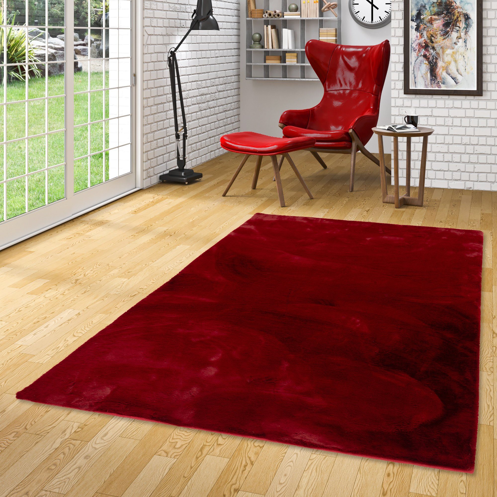 Pergamon Fellteppich Fellteppich Luxus Super Soft Plush, Rechteckig, Höhe: 25 mm