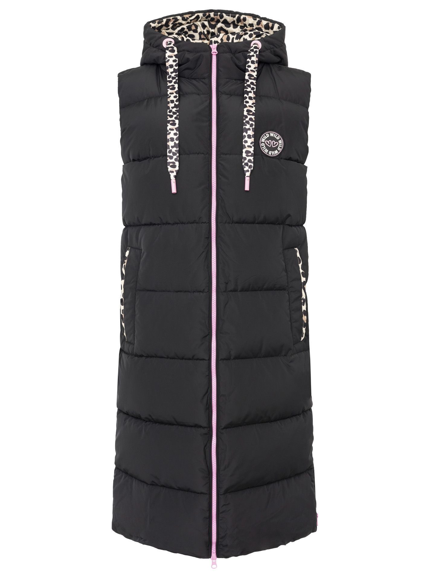 Zwillingsherz Steppweste Steppweste lang "Leo Good Vibes" günstig online kaufen