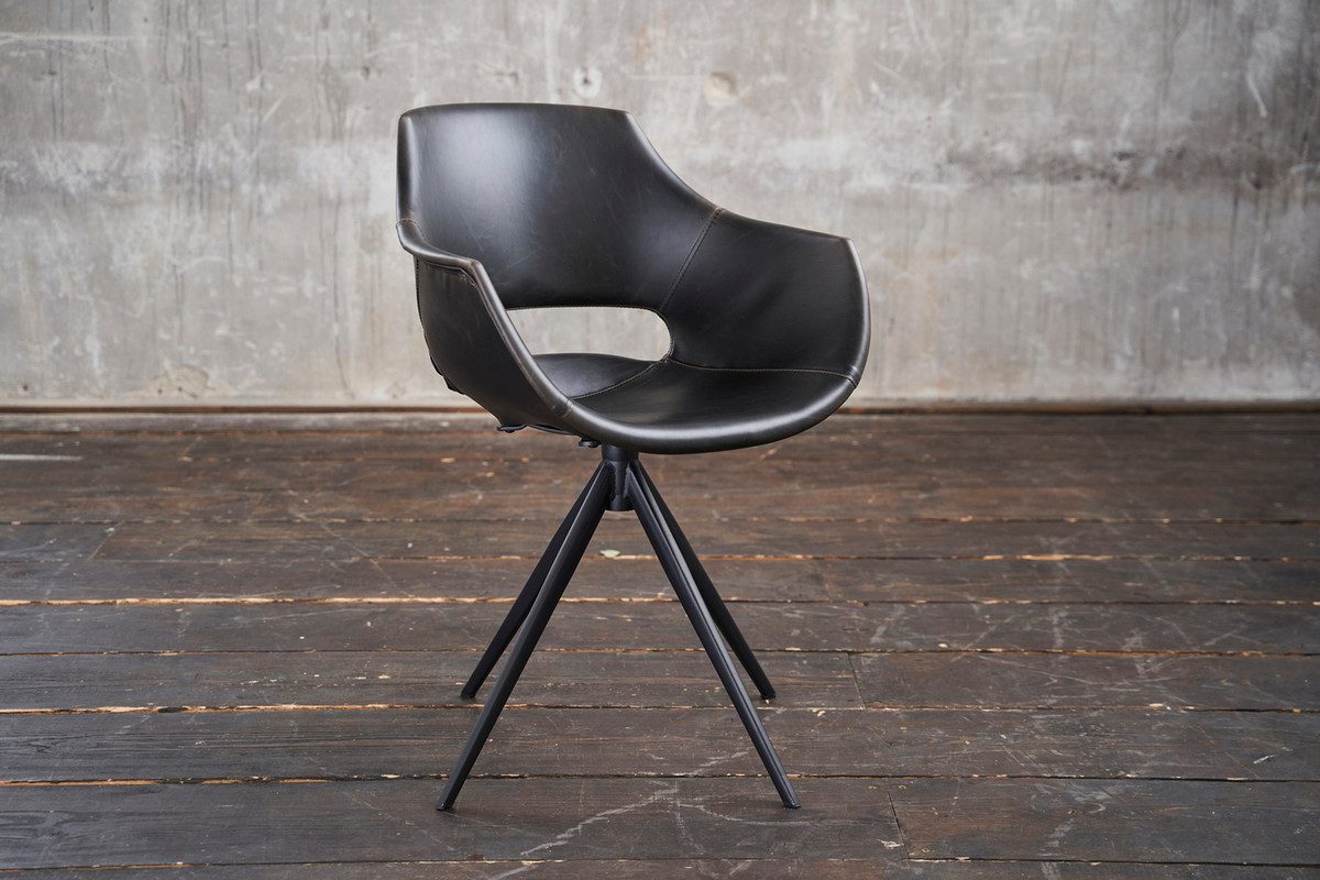 KAWOLA Stuhl ZAJA Sitzmöbel Kunstleder - Bequem & Drehbar - Design Stuhl (1 günstig online kaufen