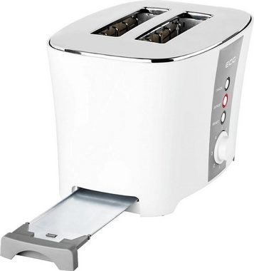 ECG Toaster ST818, Auftaufunktion Krümelschublade 800 Watt 2 Toastsscheiben