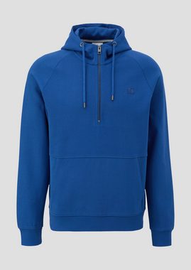 s.Oliver Sweatshirt Hoodie-Sweatshirt aus Baumwollmix Kontrast-Details