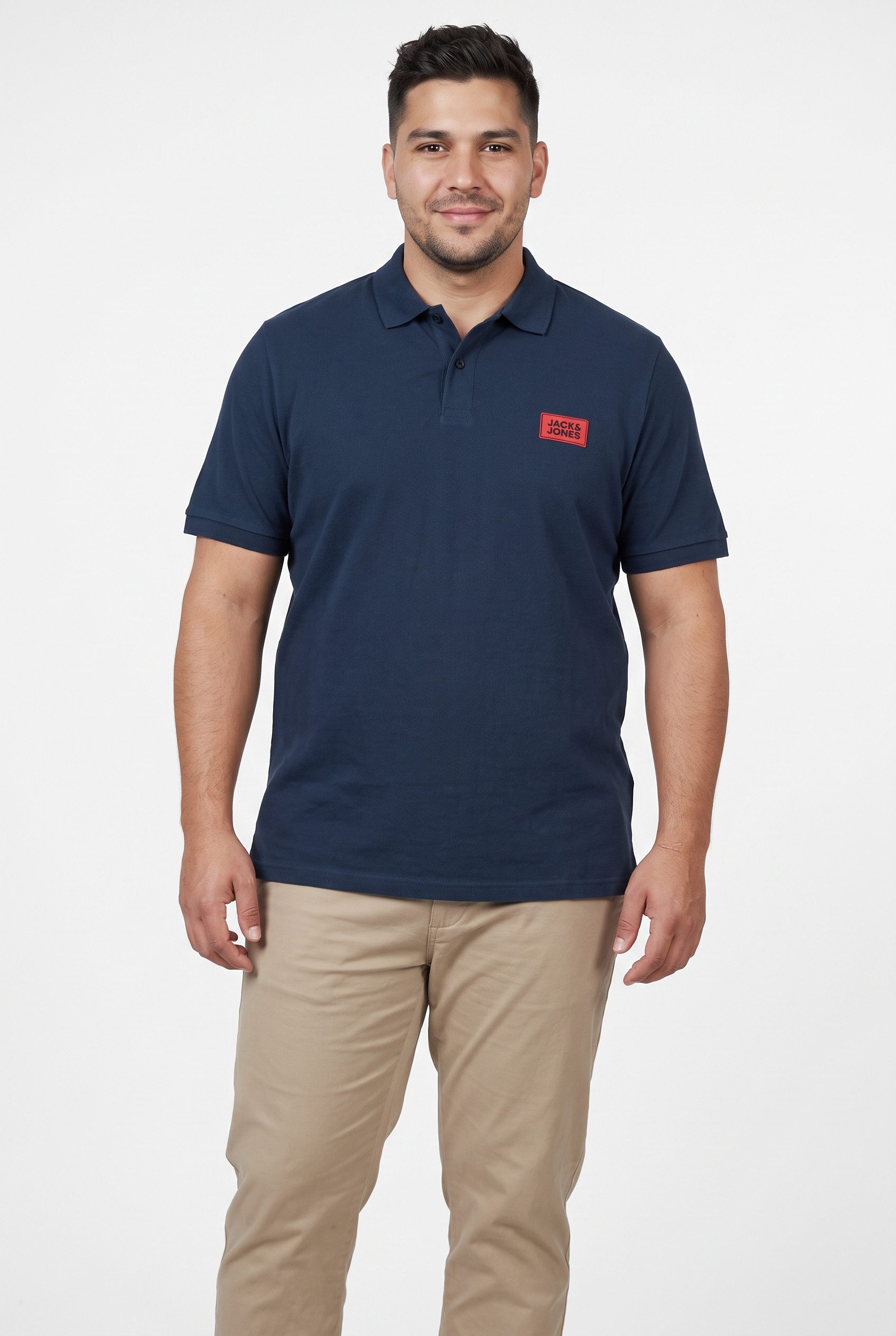 Jack & Jones PlusSize Poloshirt JJRUSH POLO SS PLS Baumwolle, regular fit – Bild 2 von 5