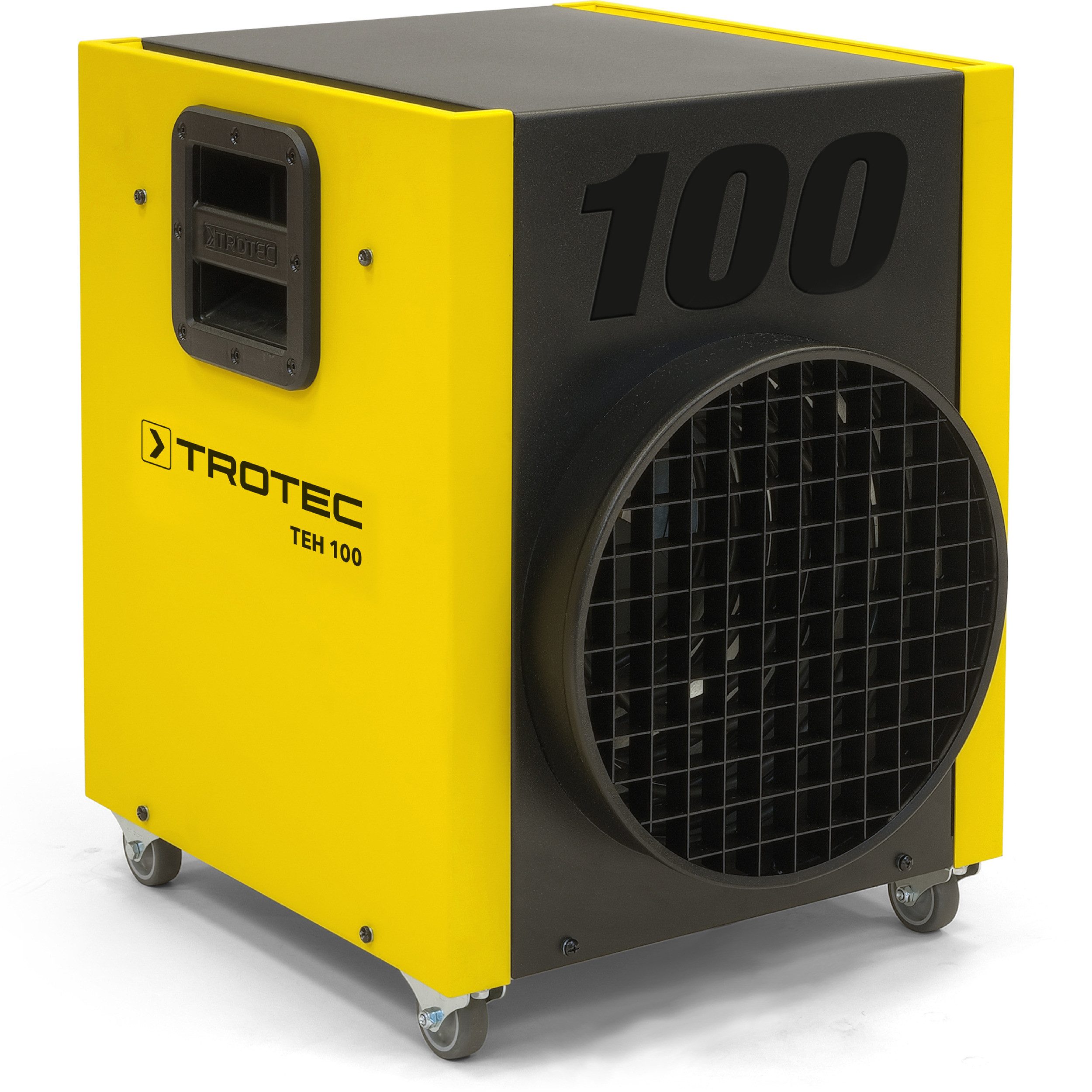 TROTEC Heizlüfter TEH 100 Elektroheizer mit 18 kW Heizlüfter Heizgerät Bauheizer, 1800 W