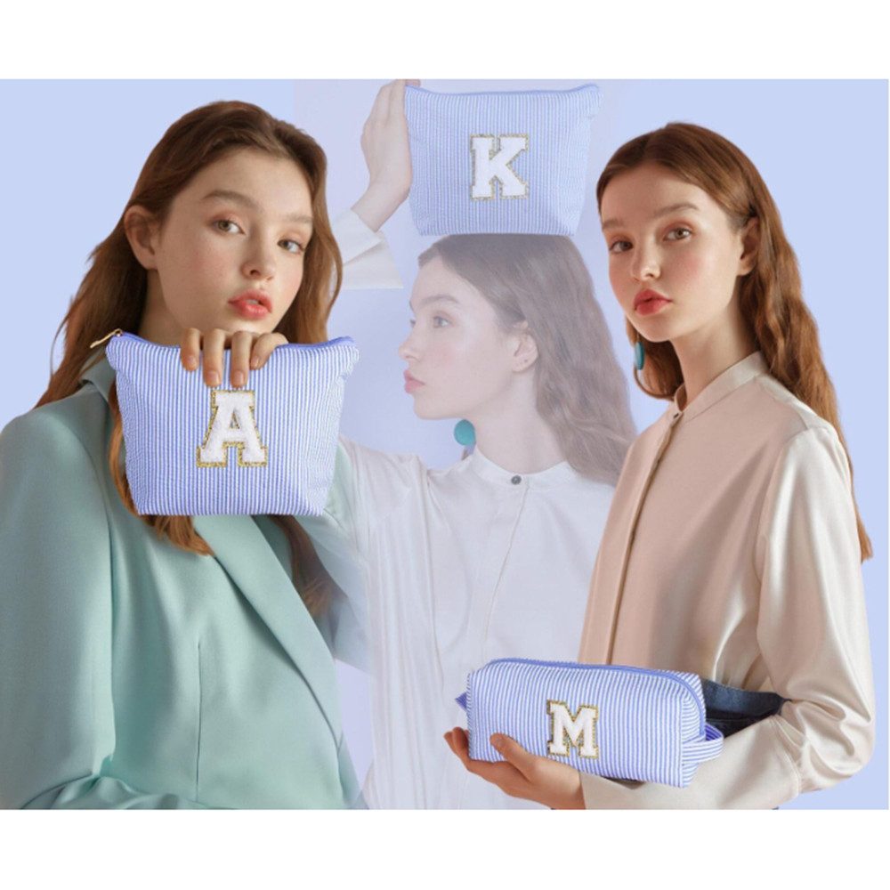 Coonoor Kosmetiktasche Groß Kosmetiktasche Set Kosmetiktaschen mit Buchstaben, Damen Mädchen Geburtstagsgeschenk für Frauen – Bild 4 von 4
