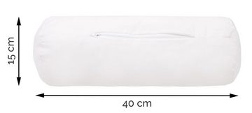 Nackenrollenbezug, ZOLLNER (1 Stück), 15 x 40 cm, 50% Polyester, 50% Baumwolle, vom Hotelwäschespezalisten