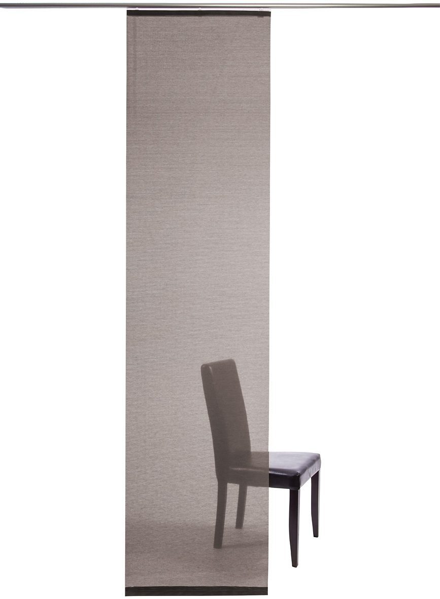 HOMING Schiebegardine Manhattan (1 St), Klettband, transparent, modern, Wohnzimmer, Schlafzimmer