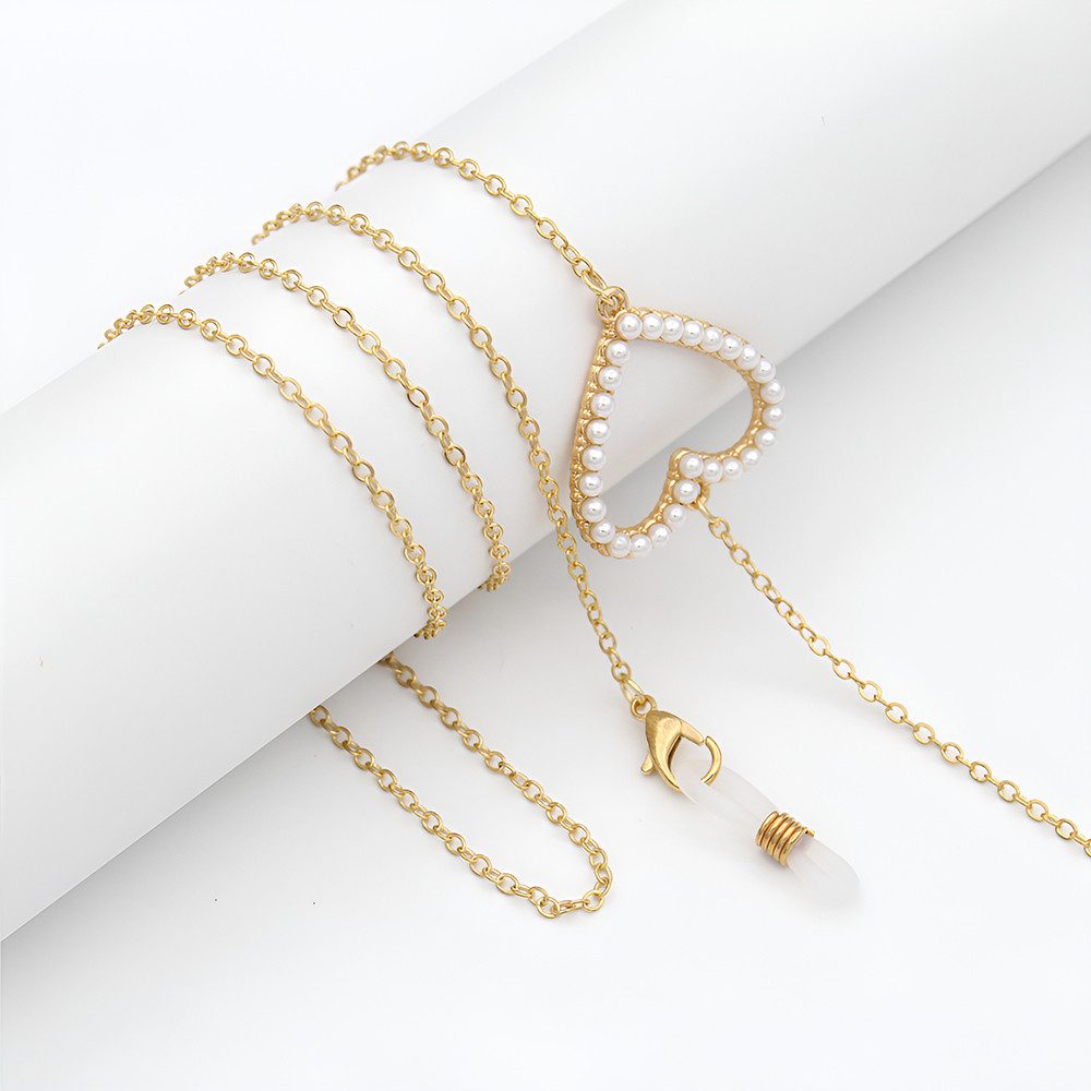 PACIEA Brillenkette Hängende Hals Gläser Kette, rutschfeste Silikon Schnalle