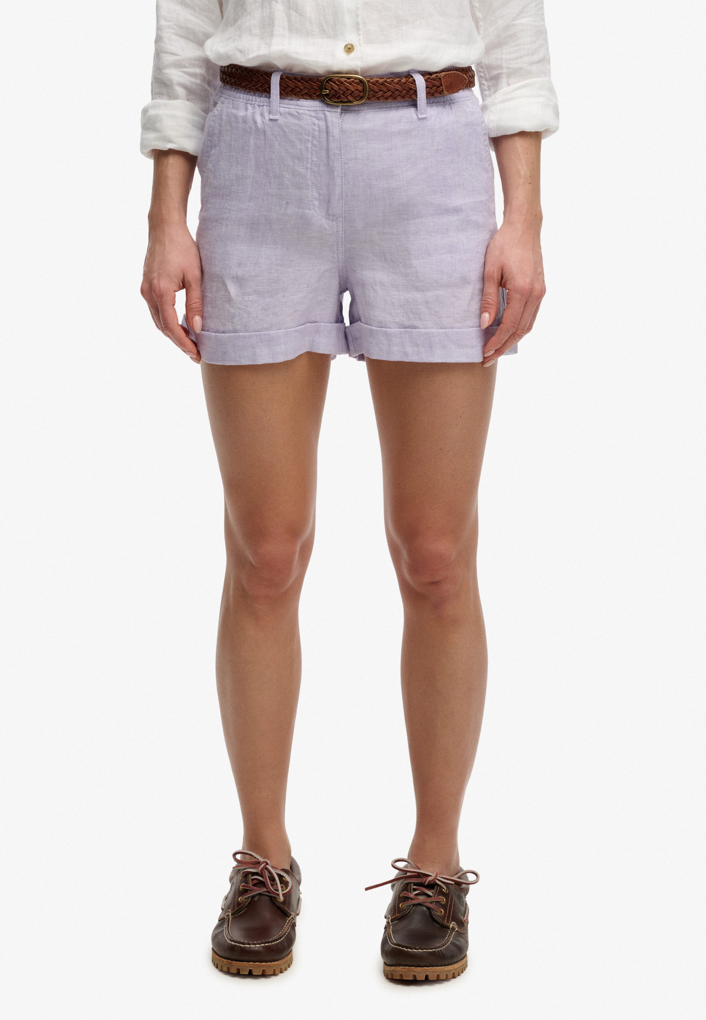Shorts MID RISE LINEN SHORT