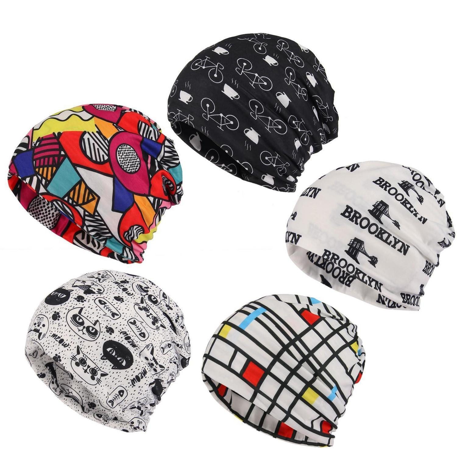 Beanie Mütze Beanie Slouchy Sommermütze Damen Herren NM5PC