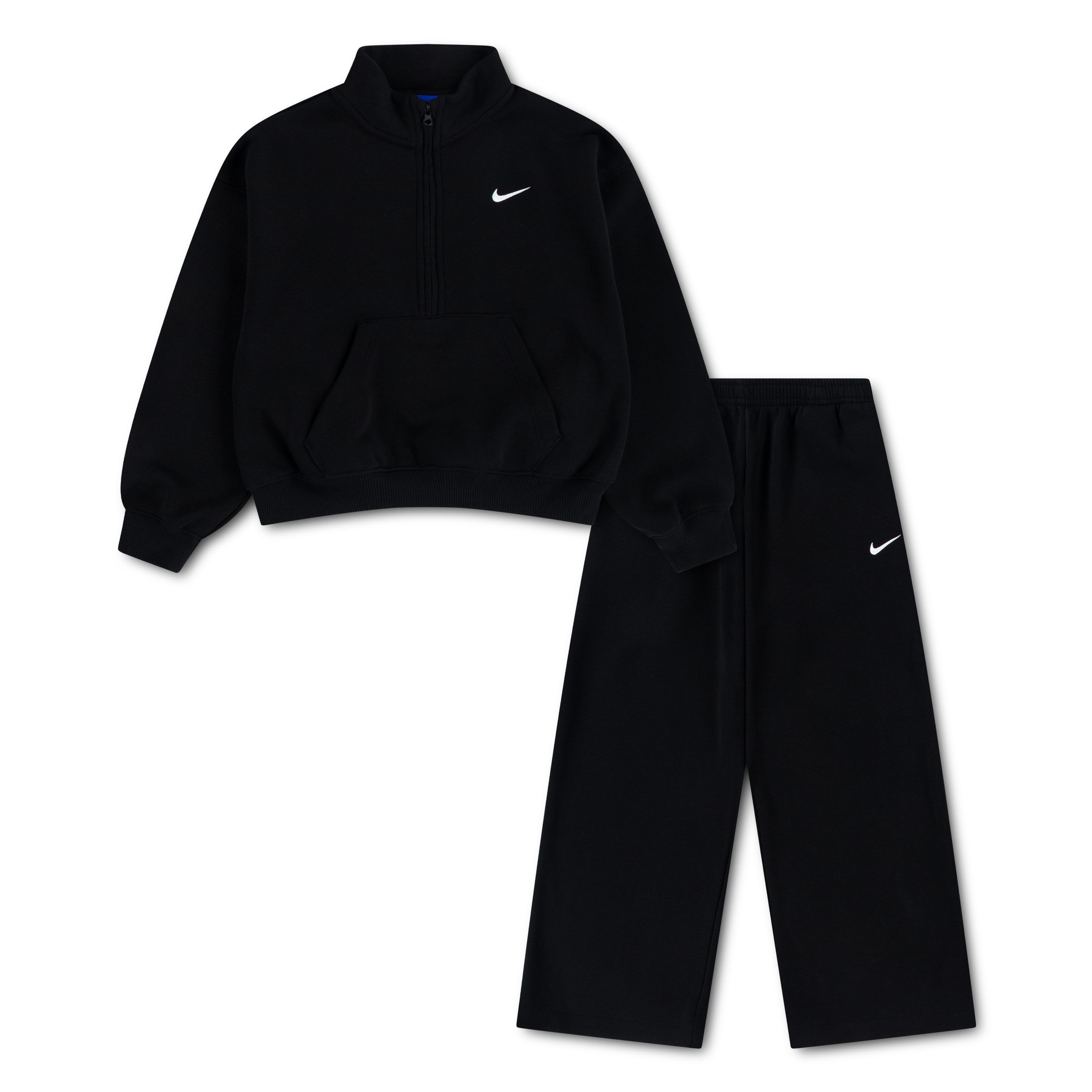 Nike Sportswear Jogginganzug (2-tlg), 2-teiliges Set, für Kinder, mit Stehkragen, unifarben