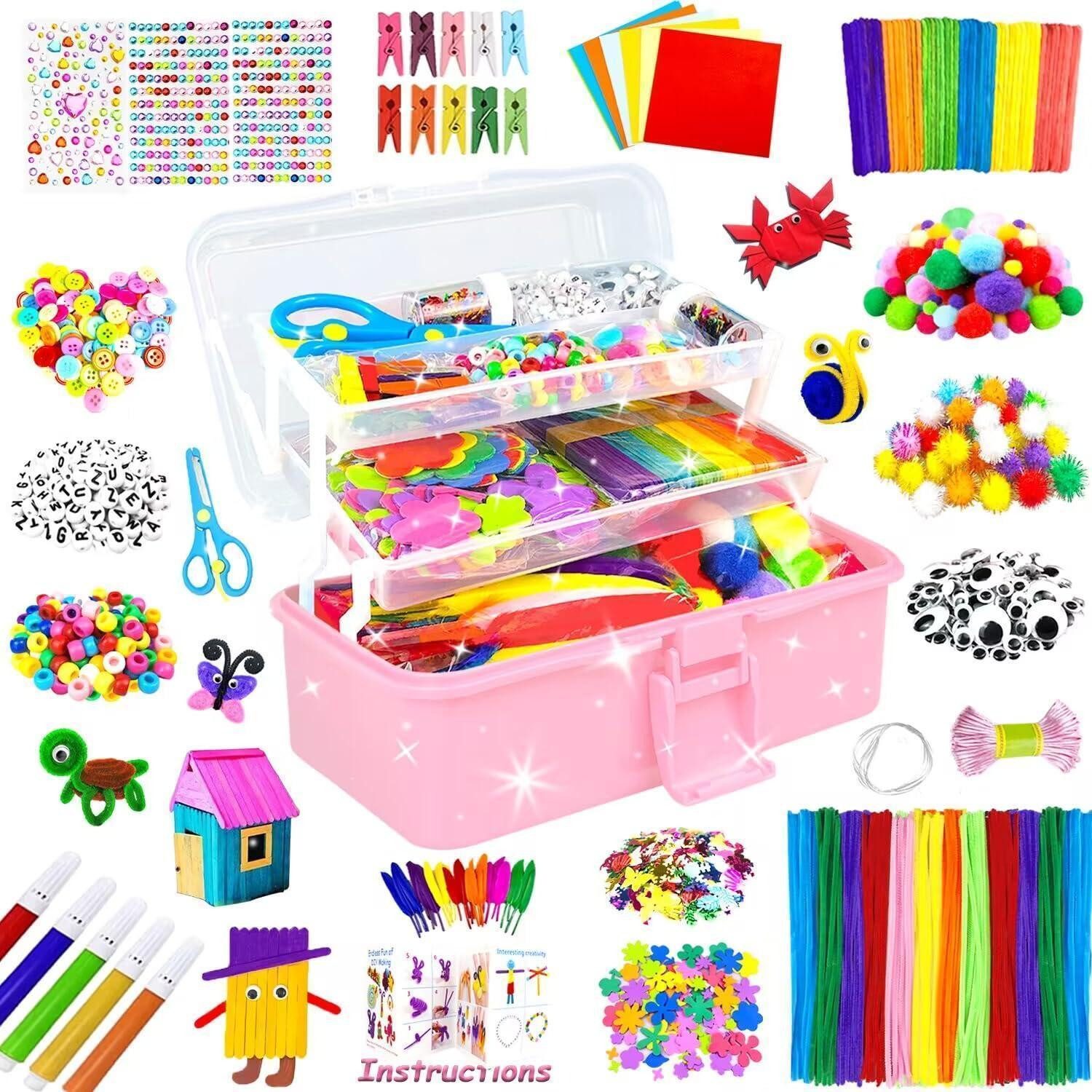 LuxusKollektion Kreativset Bastelset Kinder 3000 Teile Rosa