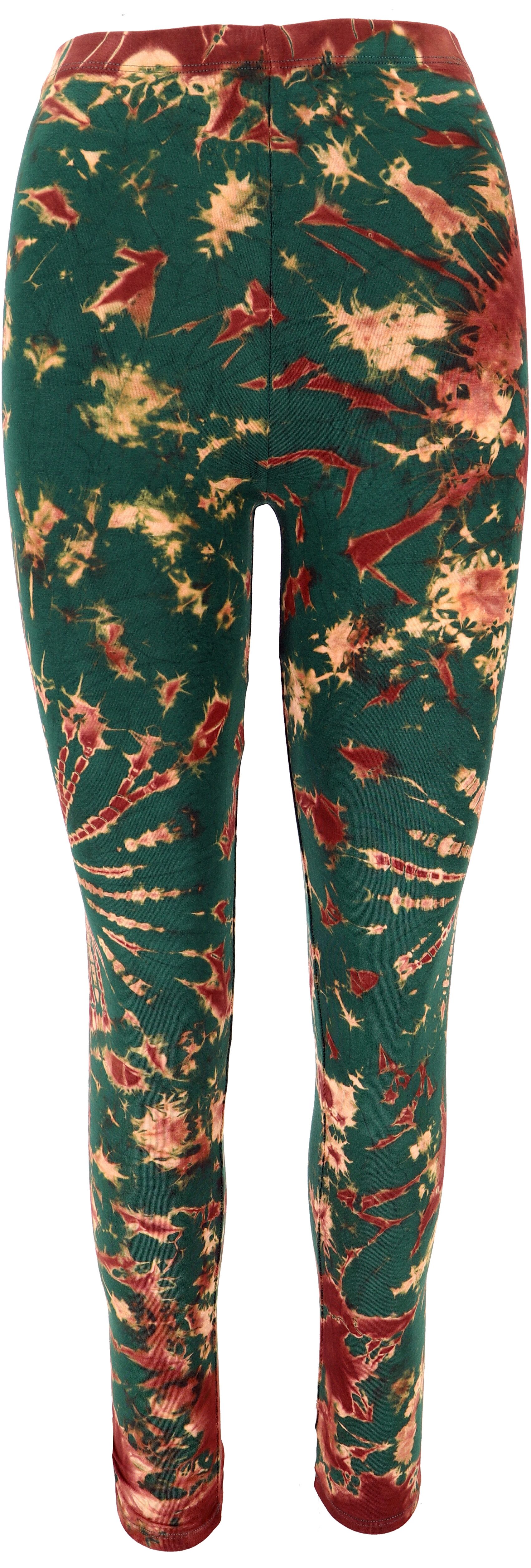 Guru-Shop Hose & Shorts Unikat Batik Damen Leggings, Stretch Hose für.. alternative Bekleidung