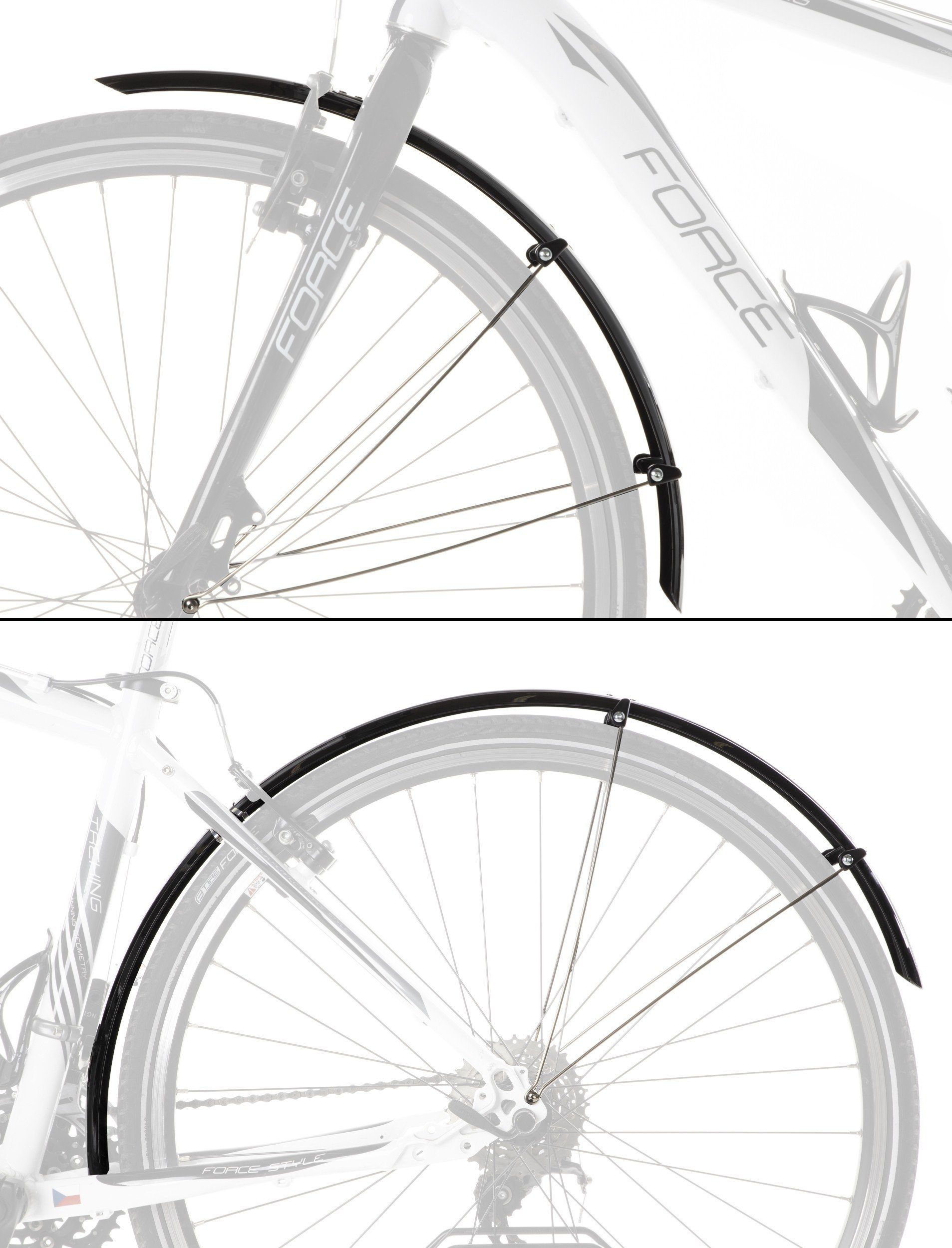 FORCE Schutzblech Force Schutzbleche 28" mit Streben in Breite 48mm