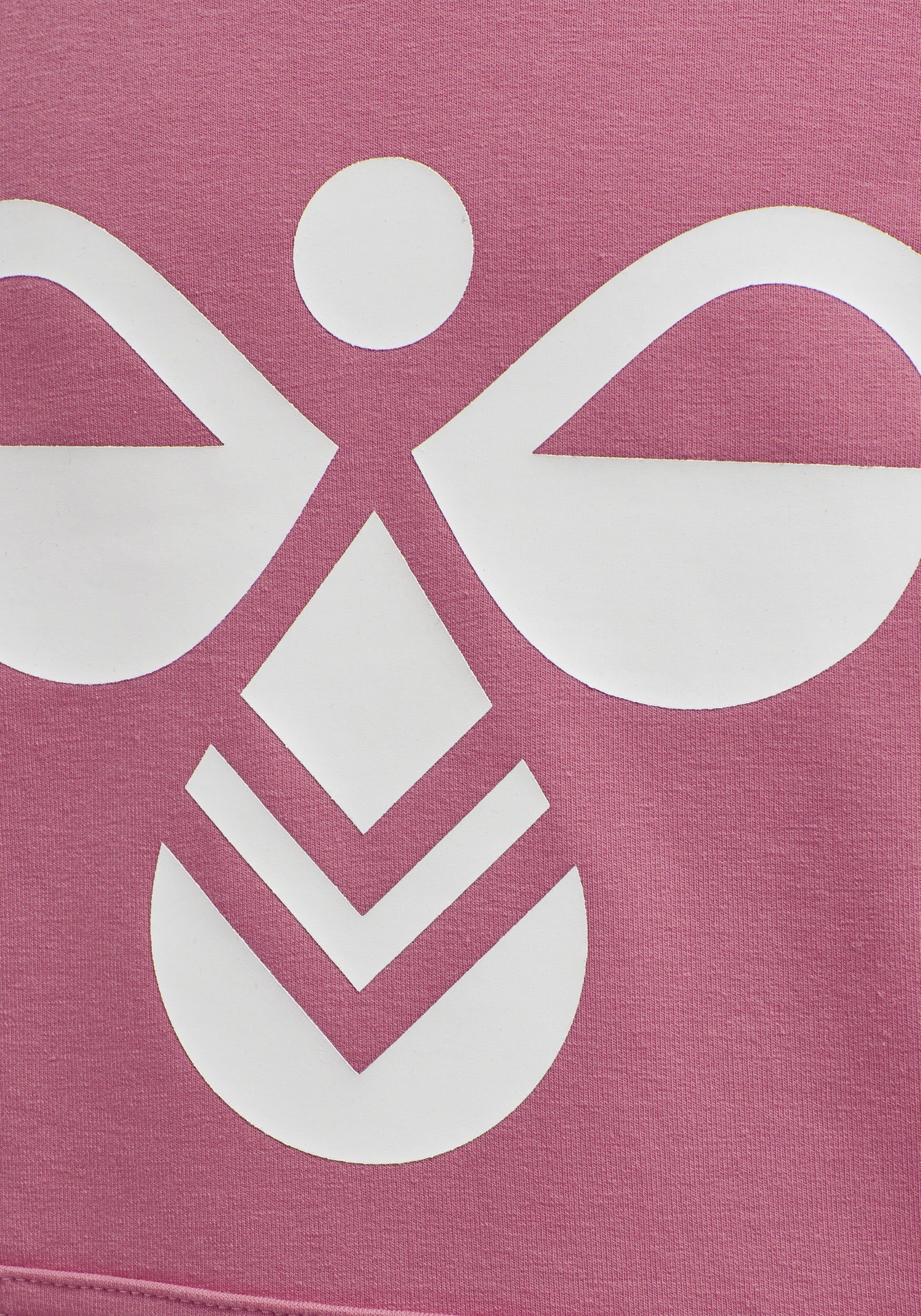 Kapuzensweatshirt - Kinder rosa für HOODIE (1-tlg) hummel HMLCUATRO