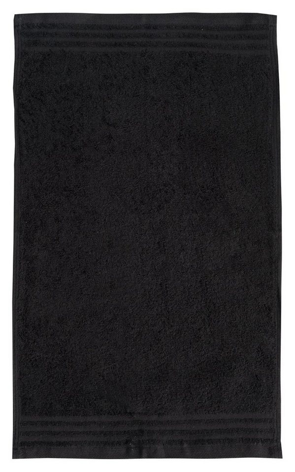 Gözze Handtücher HAMBURG, 30 x 50 cm, Schwarz, Unifarben, Baumwolle (1-St),  mit Aufhängeschlaufe, · 100% BaumwolleMaterial: 100% Baumwolle