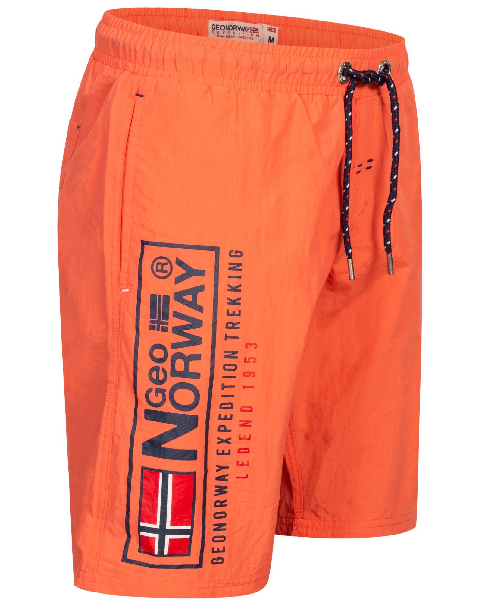 Badeshorts Beach Hose Herren Coral Lang Sommer Shorts Geographical Bade Bermuda Bade Shorts Norway Schwimm