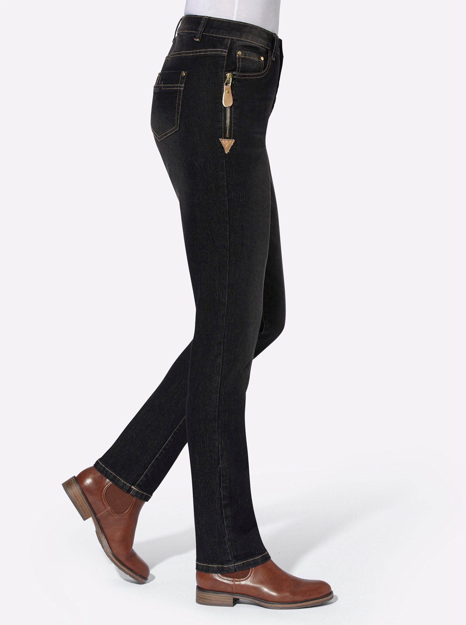 Witt Bequeme Jeans Jeans leicht vertieft
