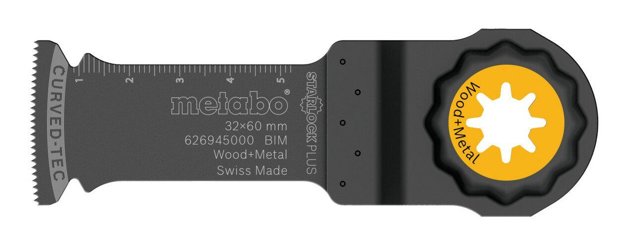 mm metabo Plus" x BiM, 32 "Starlock Tauchsägeblatt, 60 Holz+Metall,