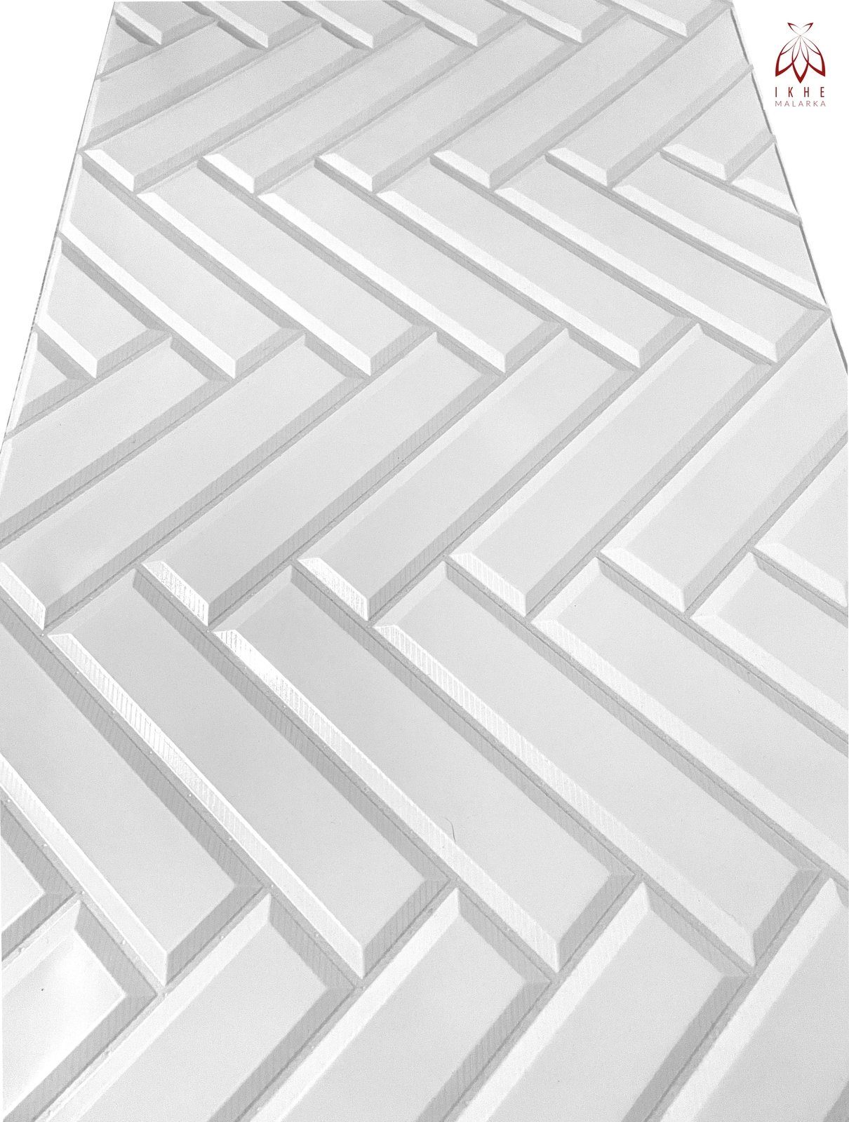 IKHEMalarka 3D Wandpaneel 4,1qm/10 Stück Tile 0,41 Mosaik qm, Verkleidung PVC Deckenpaneele 3D Wandpaneele, Wandverkleidung Imitation Fliesen Gloss cm, BxL: 48,00x87,00