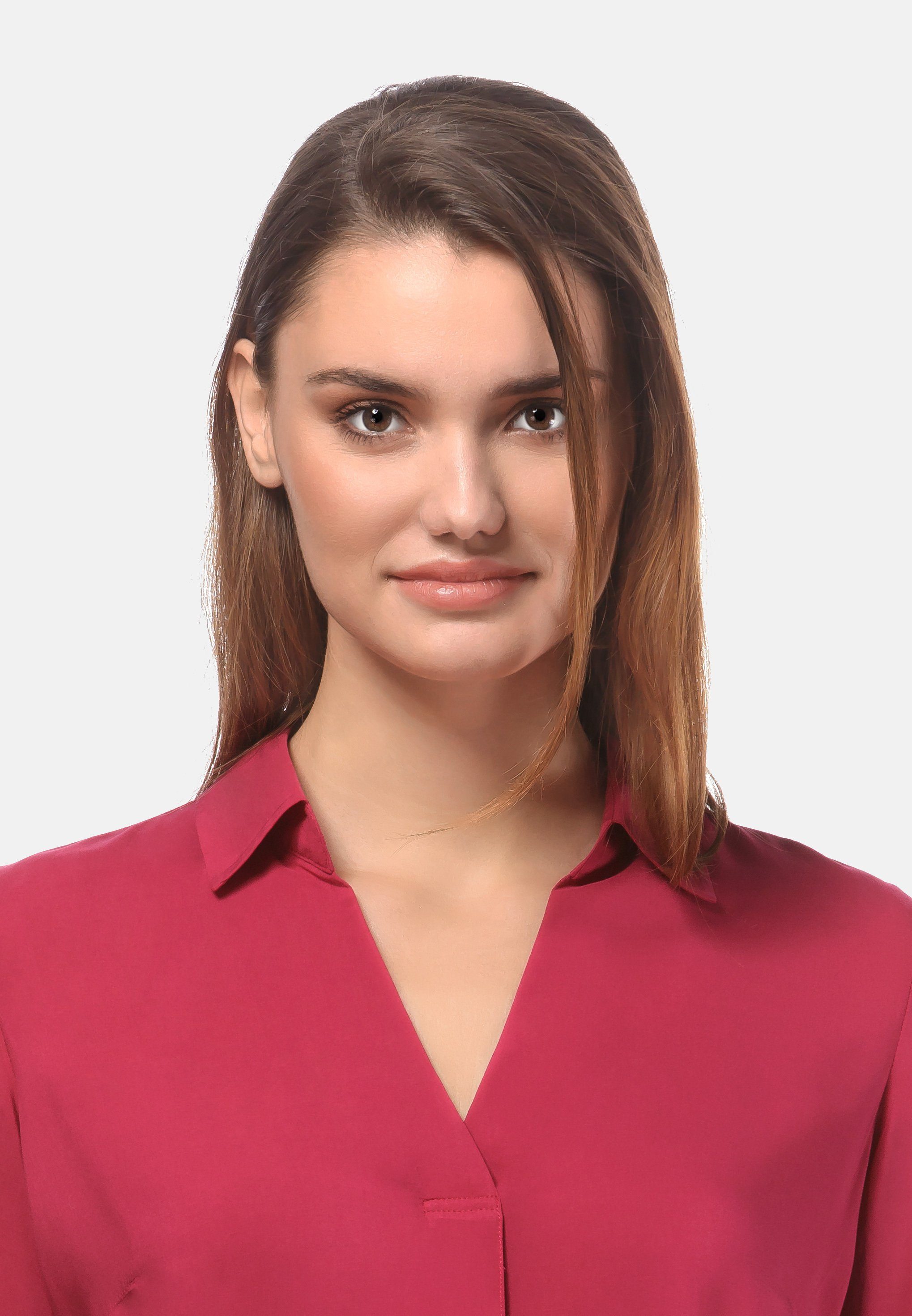 Vincenzo Boretti Klassische Bluse leicht tailliert