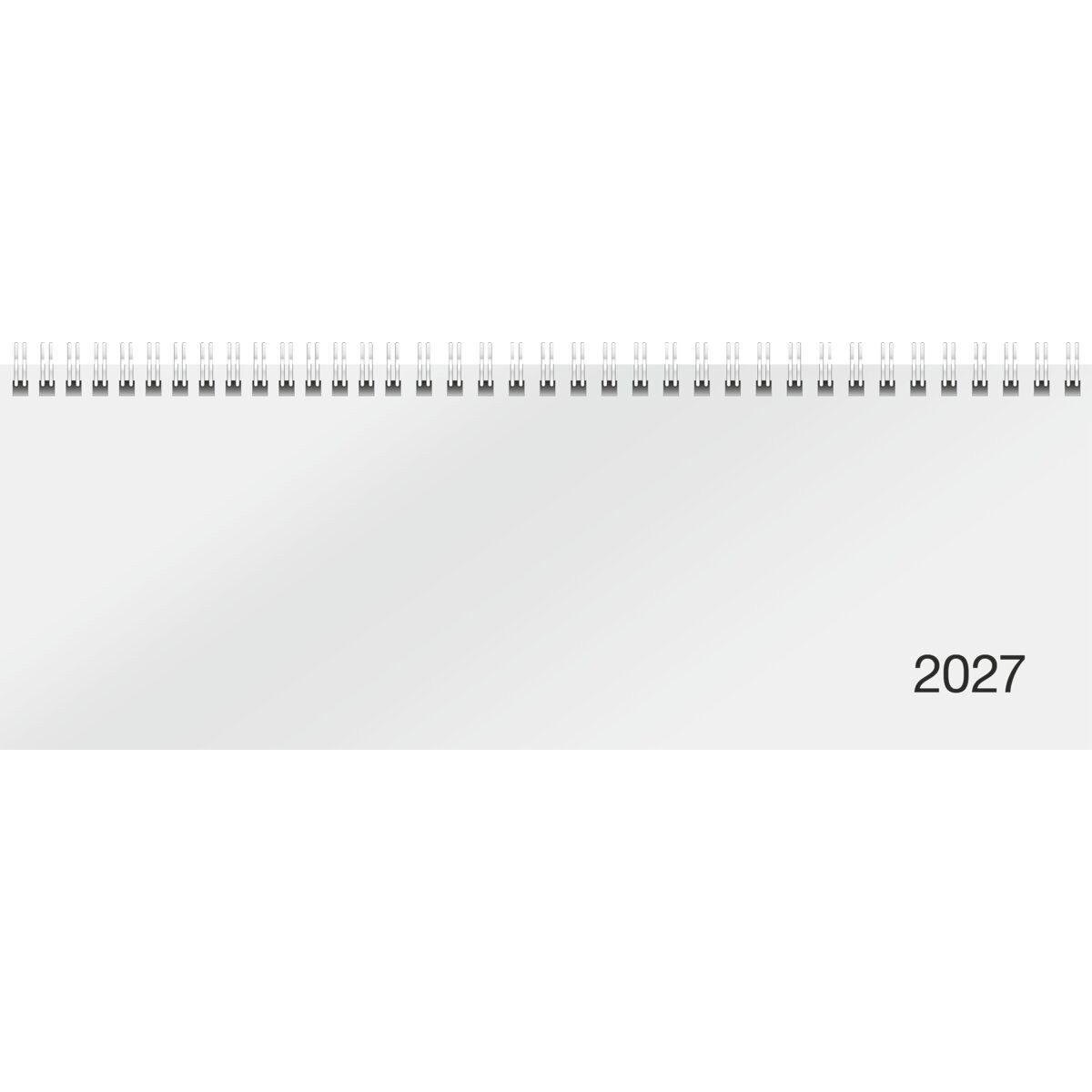 Schreibtischkalender Schreibtischquerkalender Sequenz 29,7x10,5cm 1 Woche/2 Seiten weiß 202