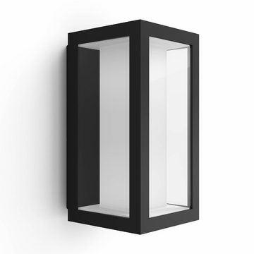 Philips Hue LED Außen-Wandleuchte White & Color Ambiance Impress - Wandleuchte, schwarz - 240x120, keine Angabe, Leuchtmittel enthalten: Ja, fest verbaut, LED, warmweiss, Aussenlampe, Aussenwandleuchte, Outdoor-Leuchte