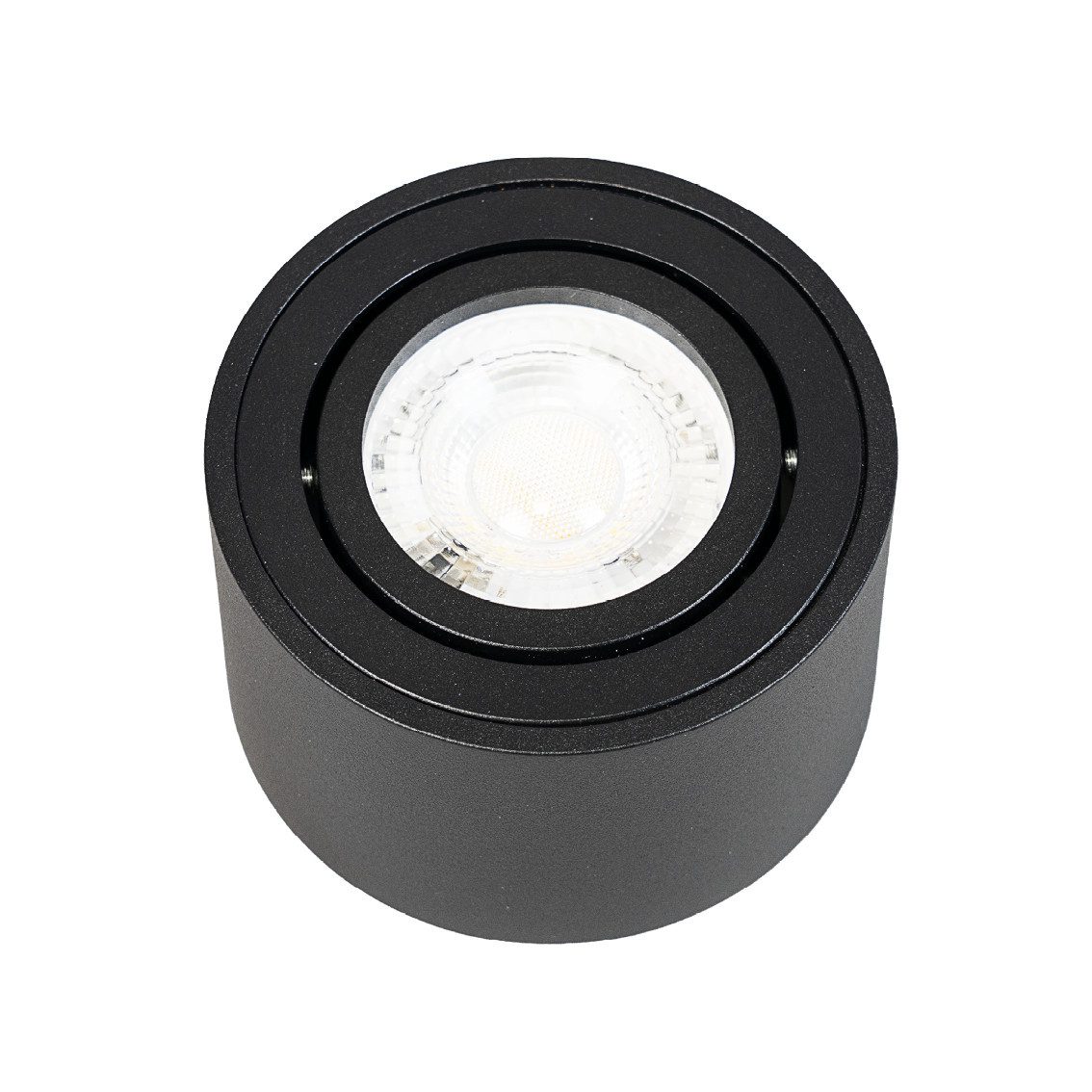 ENOVALITE LED Aufbaustrahler LUXULA Downlight 7W 3000-6500K CCT schwenkbar Schwarz, Farbwechsler