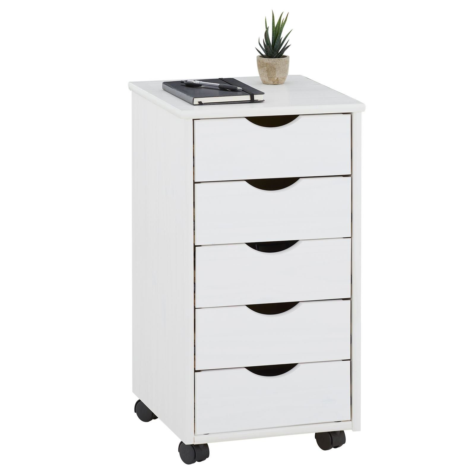IDIMEX Rollcontainer LAGOS, Rollcontainer Kiefer Bürocontainer günstig online kaufen