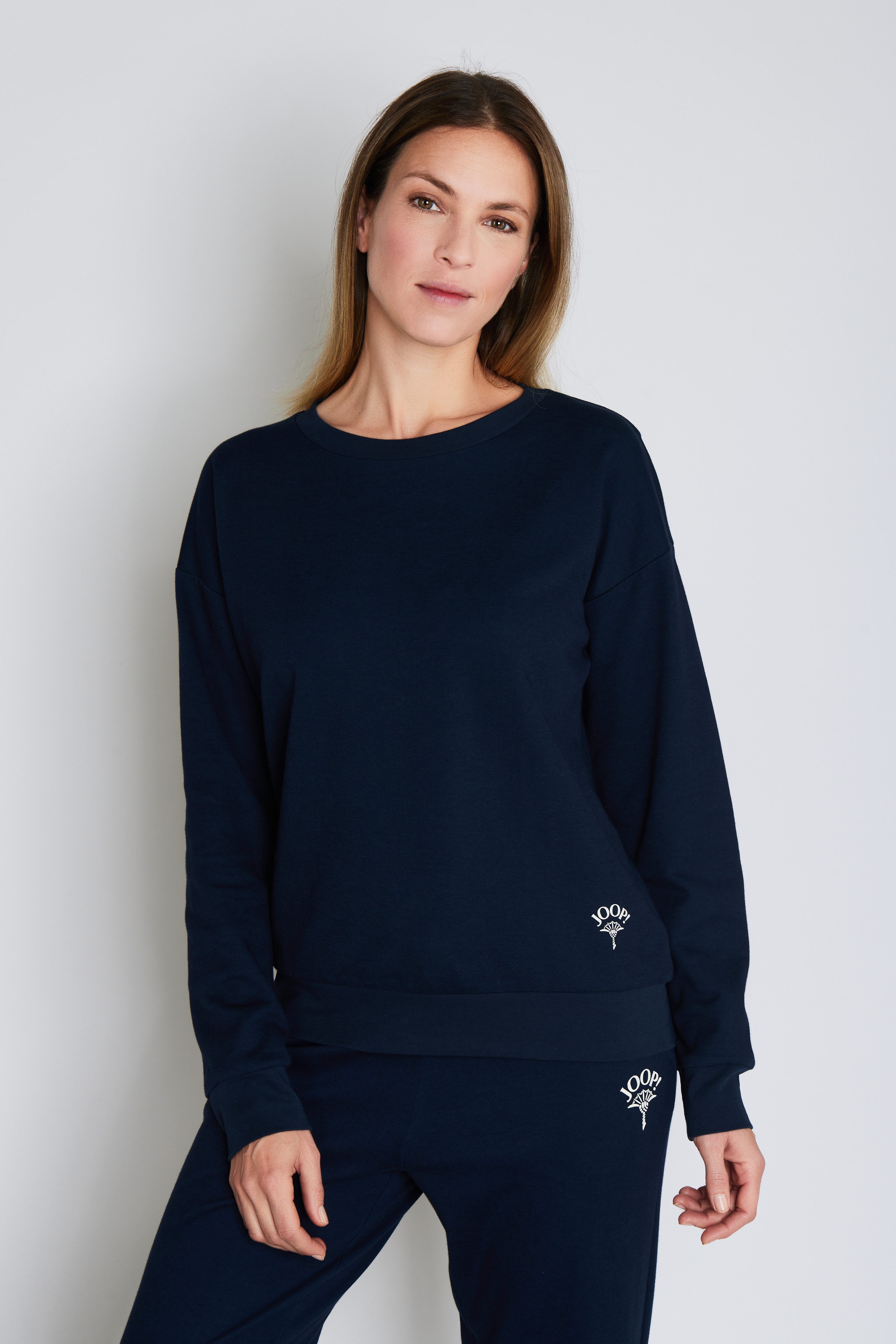 JOOP! Sweatshirt Comfort mit Rundhalsausschnitt und langen Ärmeln, Cotton-Mix