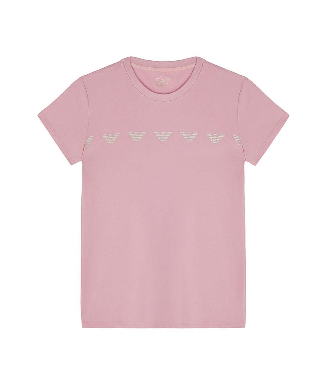 Emporio glitzer Armani Logoprint rosa Adler T-Shirt Emporio T-Shirt series Armani EA7 Kids