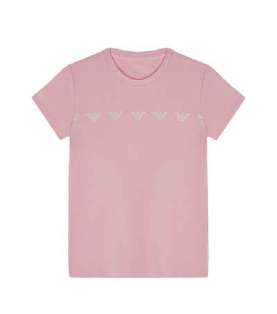 Emporio Armani T-Shirt EA7 Emporio Armani Kids T-Shirt rosa series Adler Logoprint glitzer